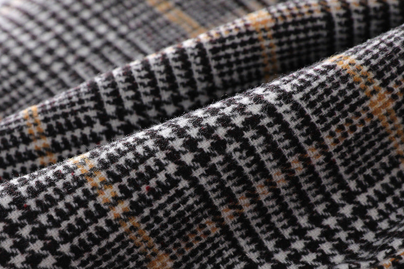 Woolen Double-breasted Trench Coat