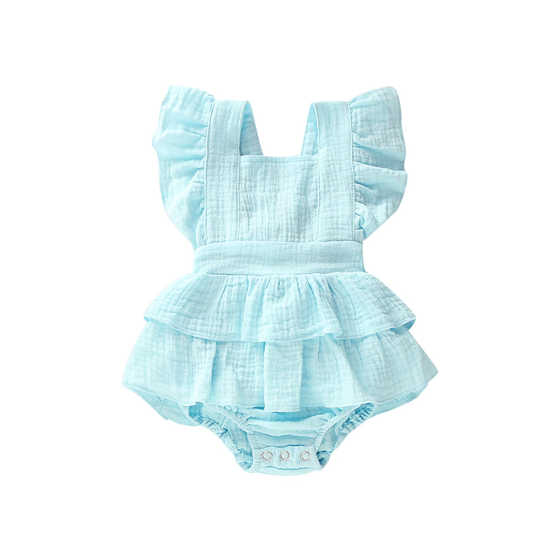 Girls' Ruffle Hem Romper