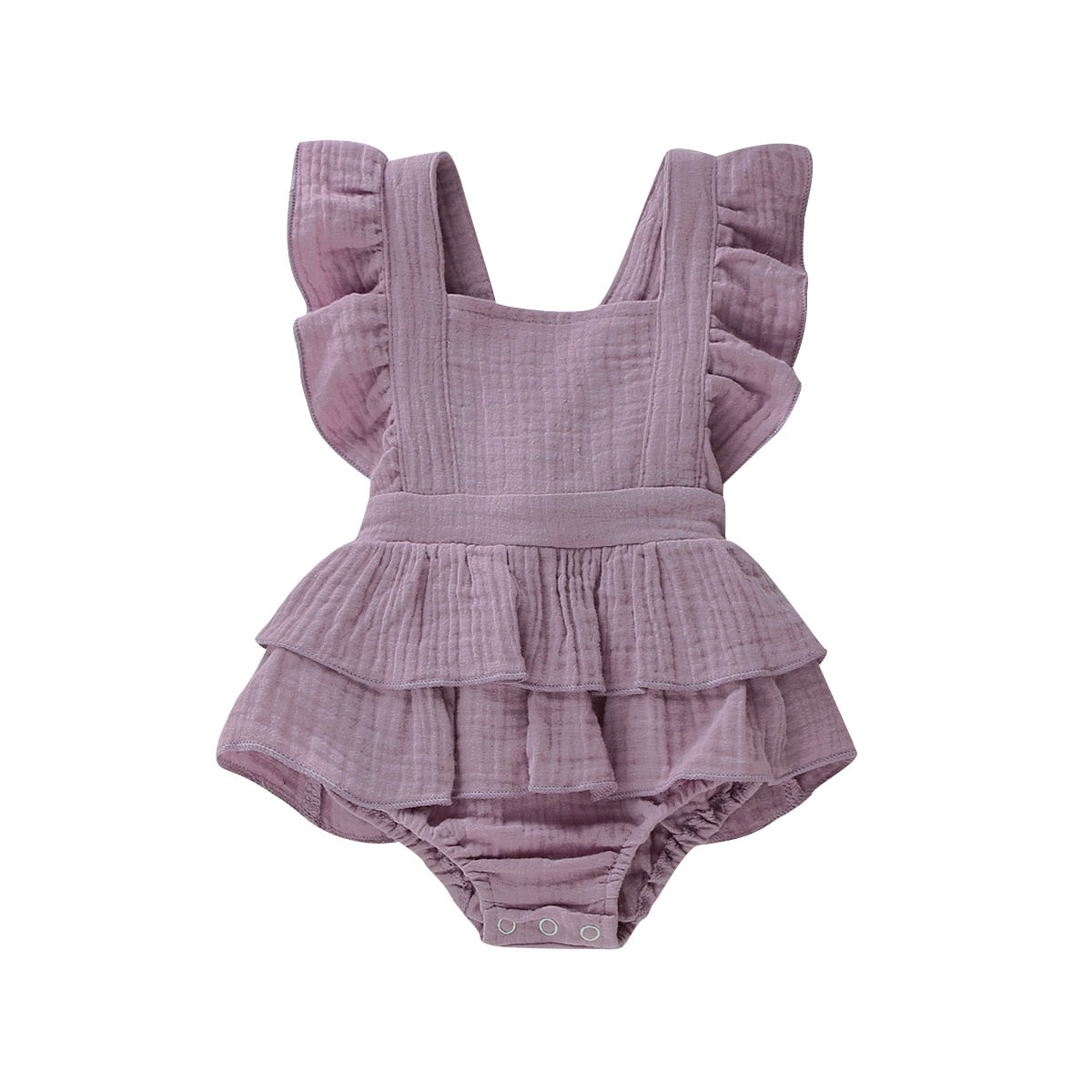 Girls' Ruffle Hem Romper