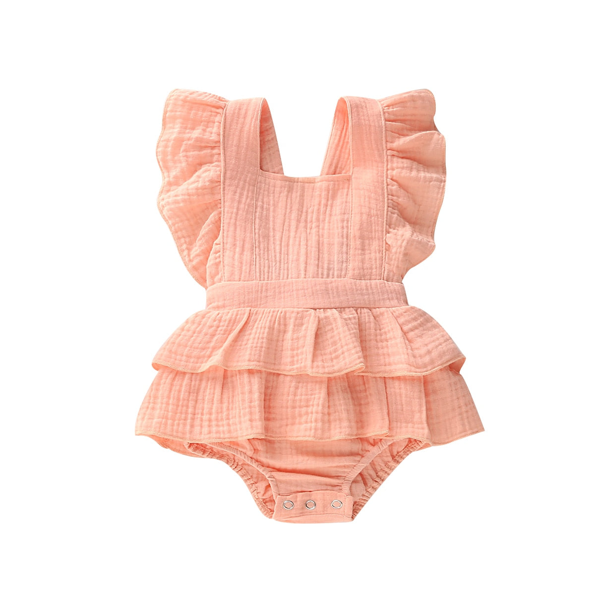 Girls' Ruffle Hem Romper