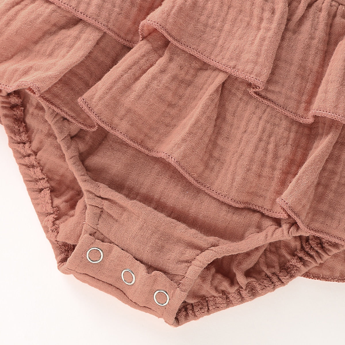 Girls' Ruffle Hem Romper