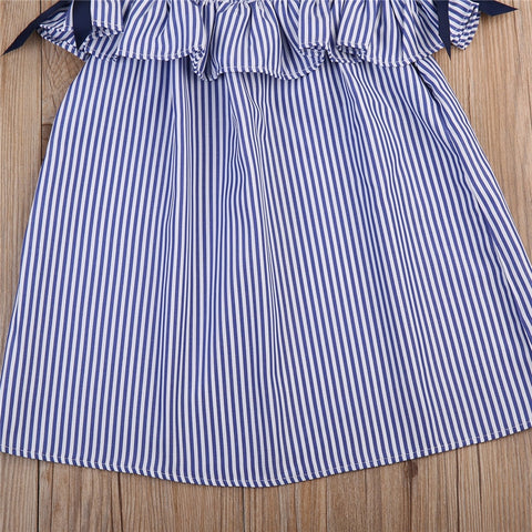 Girls' Blue Bow Sundress