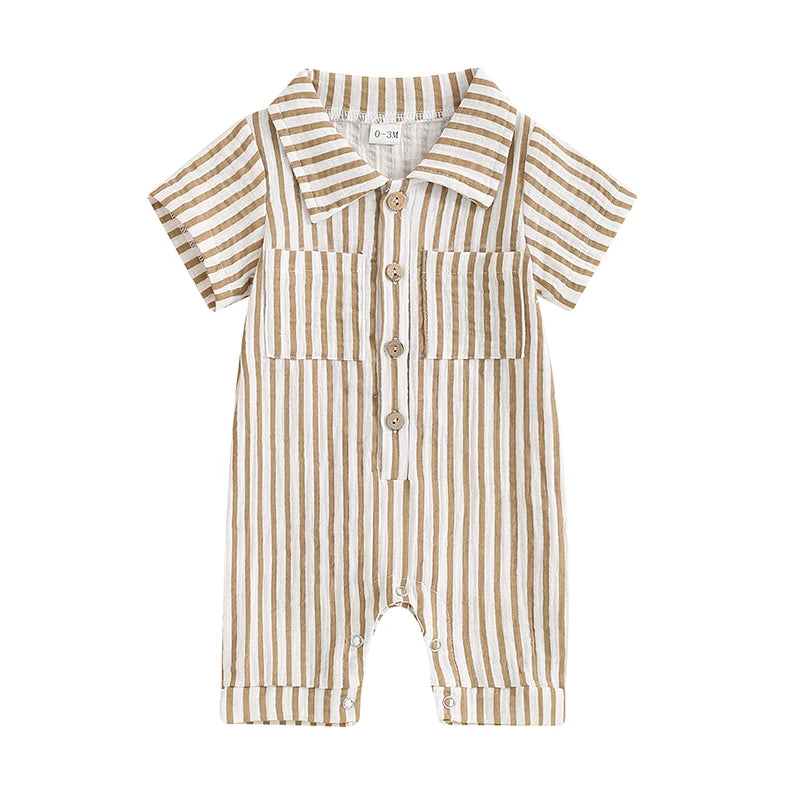 The Coastal Stripe Romper