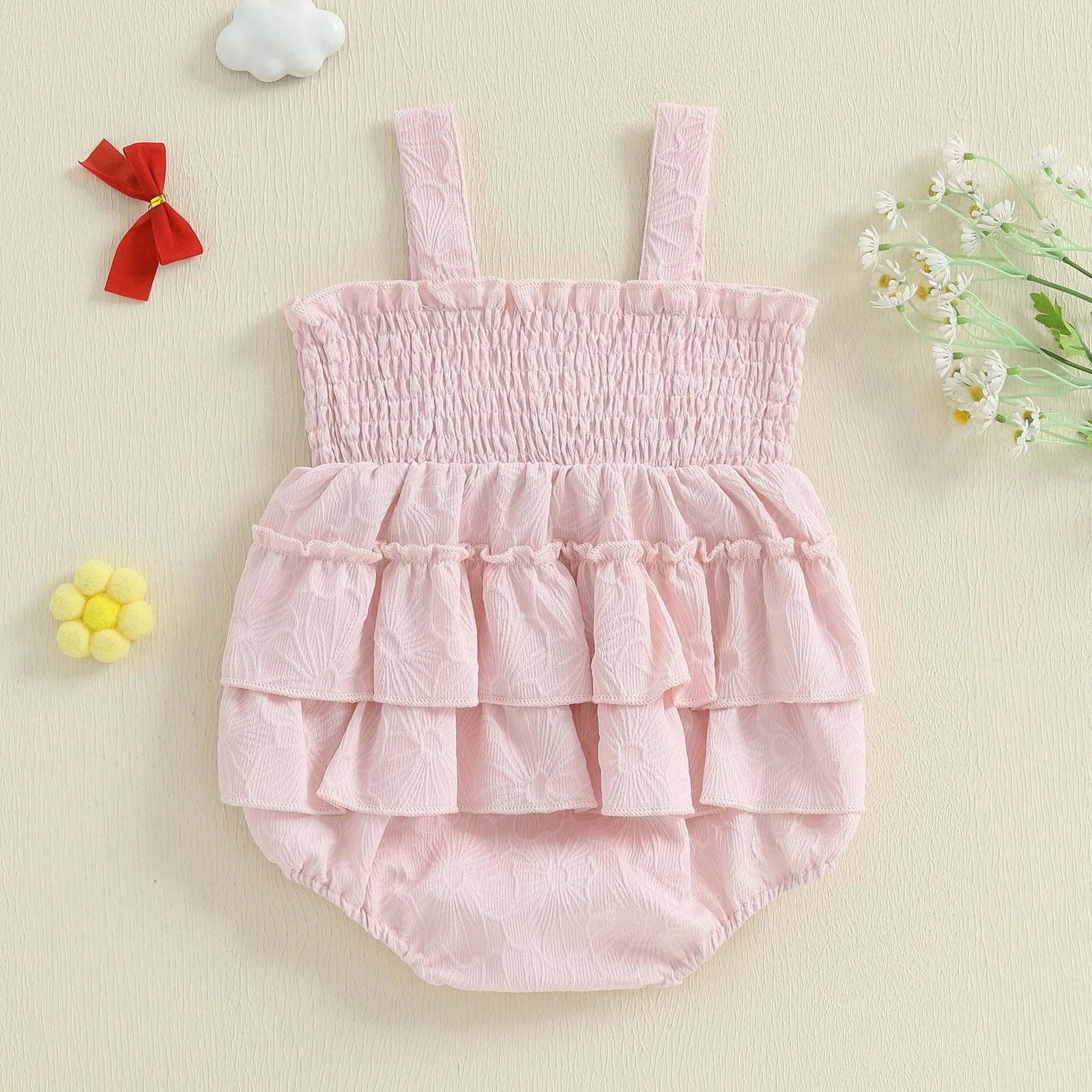 Sweet Ribbon Bow Romper
