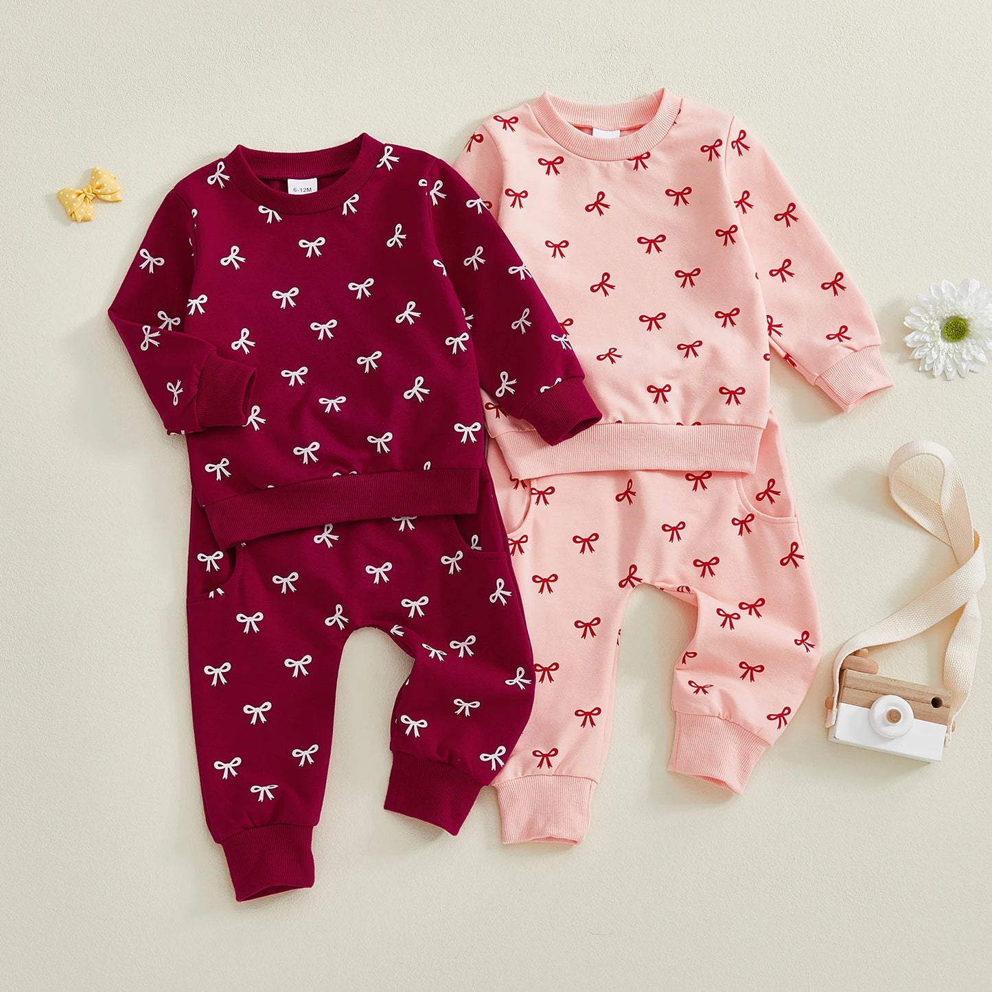 Little Bow Cozy Sweater Set