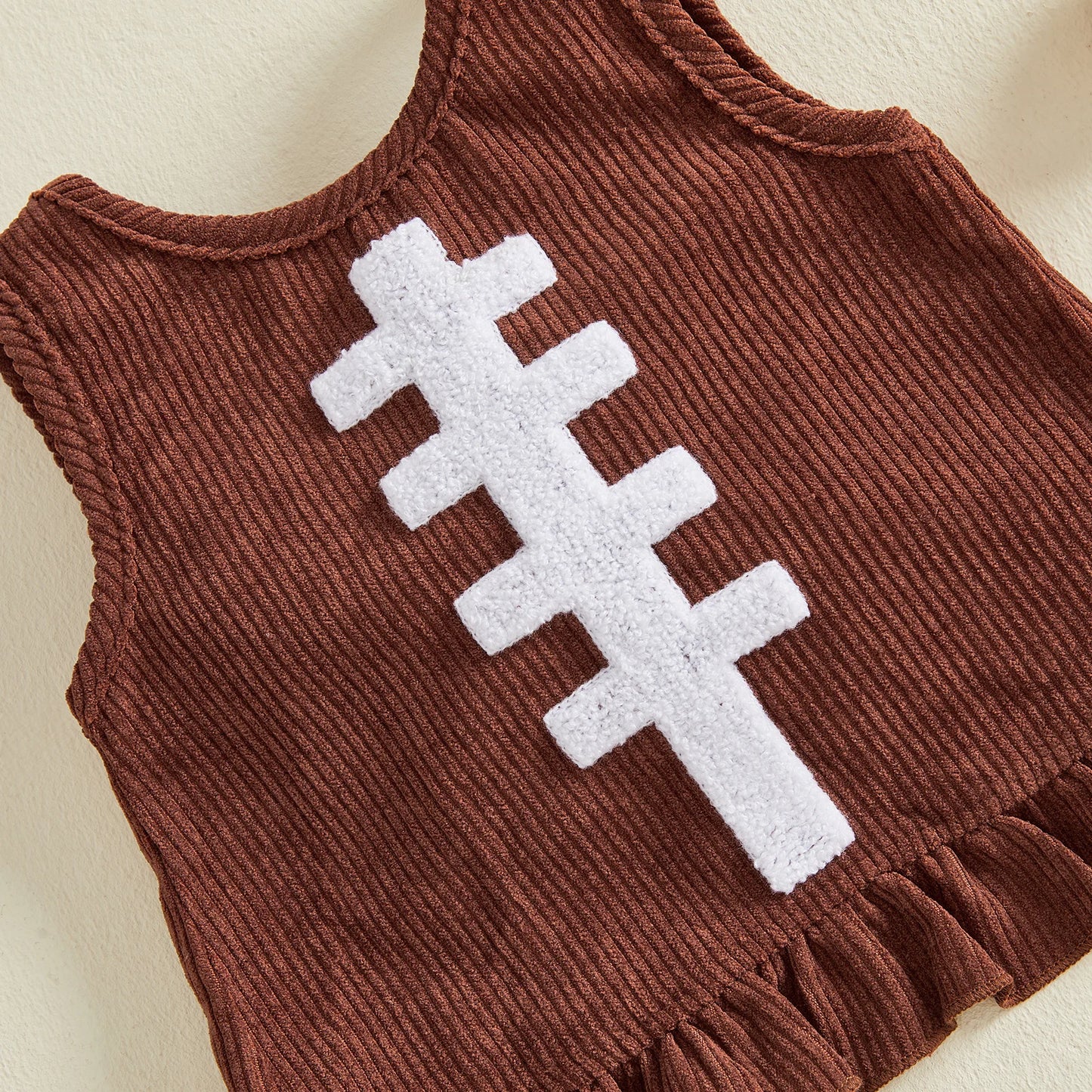 Sunday Sweetheart Football Ruffle Set