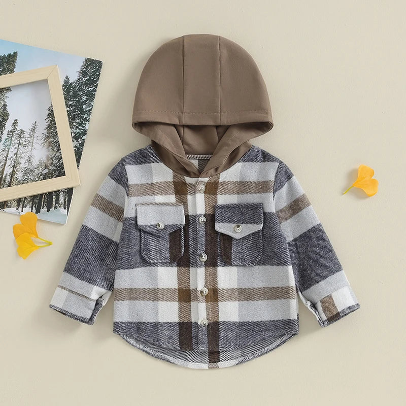 Cozy Plaid Hoodie Jacket