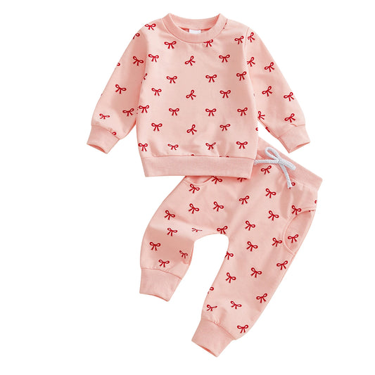 Little Bow Cozy Sweater Set