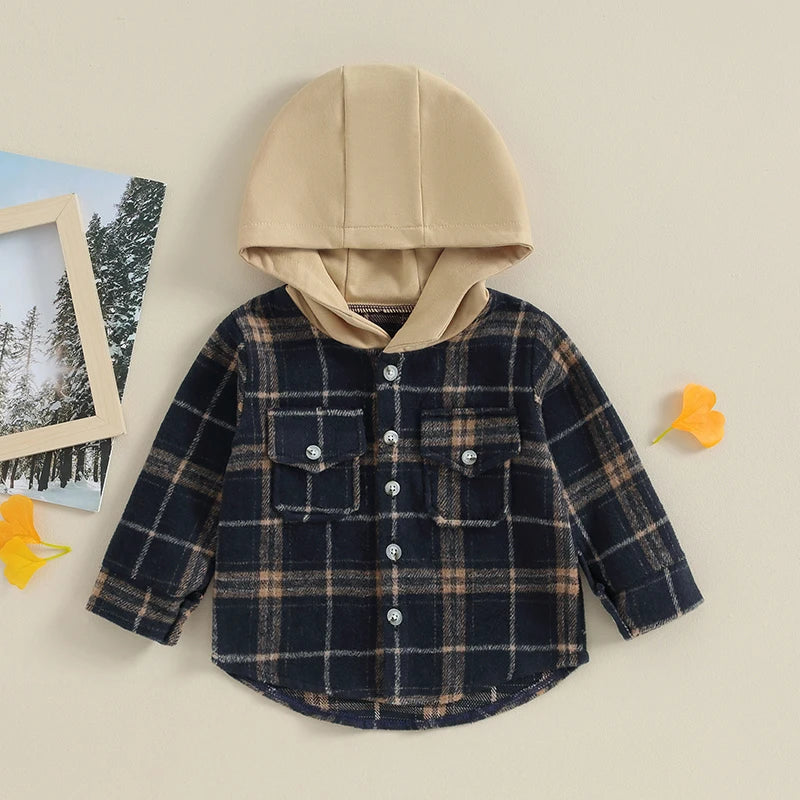Cozy Plaid Hoodie Jacket