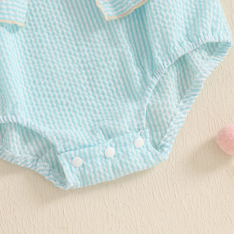 Sweet Whimsy Pastel Bow Romper Set