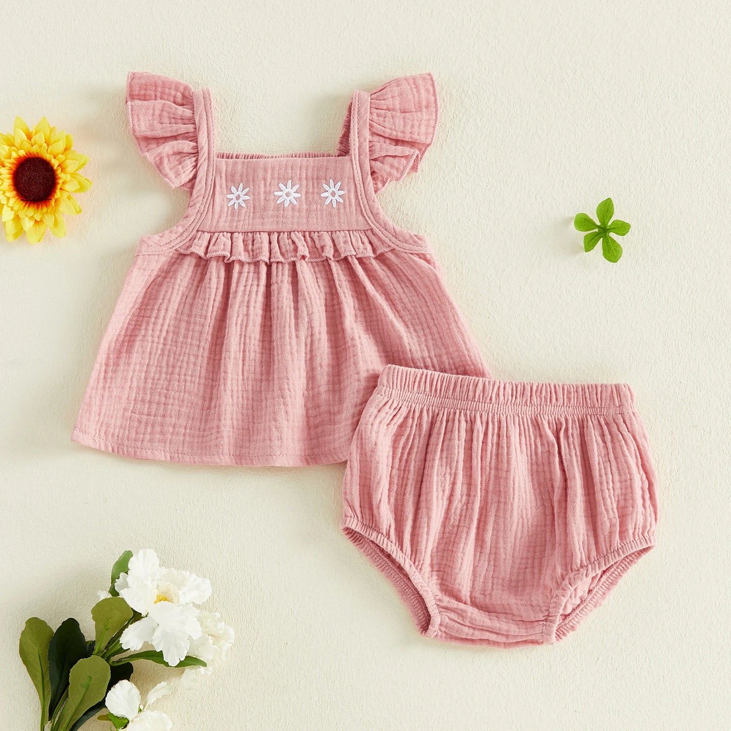 Ruffle Sleeve Top & Bloomers Outfit