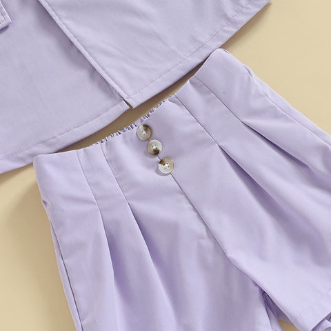 Girls' 3Pc Purple Rain Jacket Set
