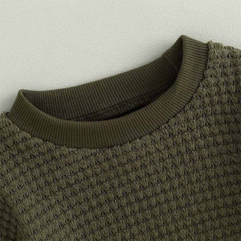 Textured Long Sleeve Onesie