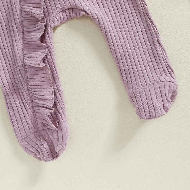 Sweetheart Ruffle Footie Knit Set