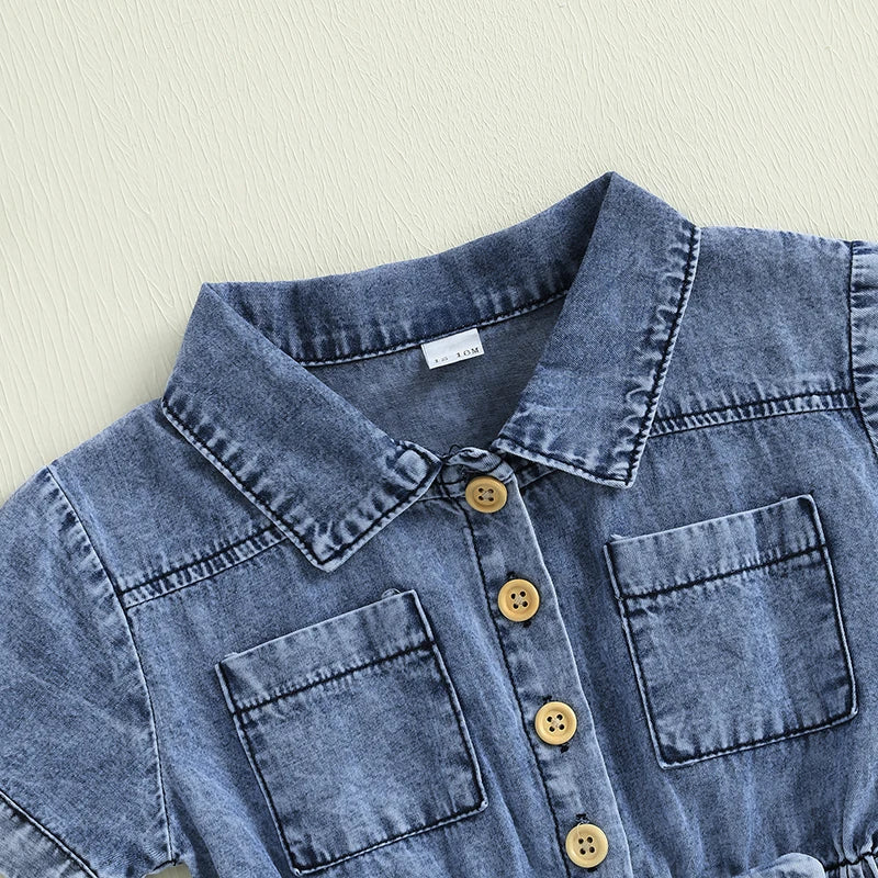 Denim Days Utility Romper