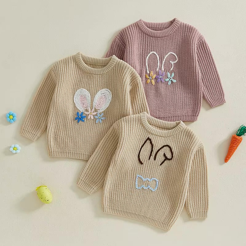 Hoppy Days Bunny Knit Sweater 