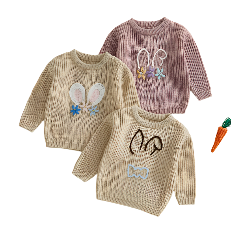 Hoppy Days Bunny Knit Sweater 