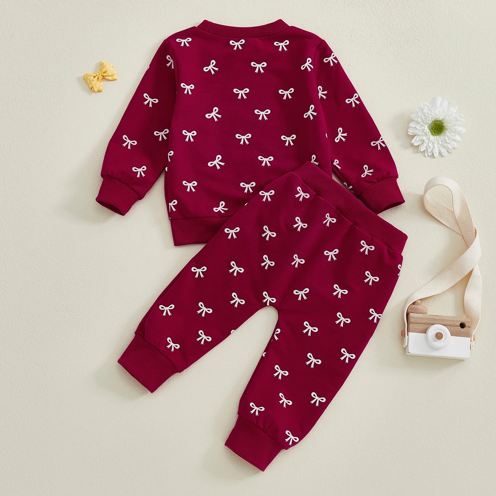 Little Bow Cozy Sweater Set