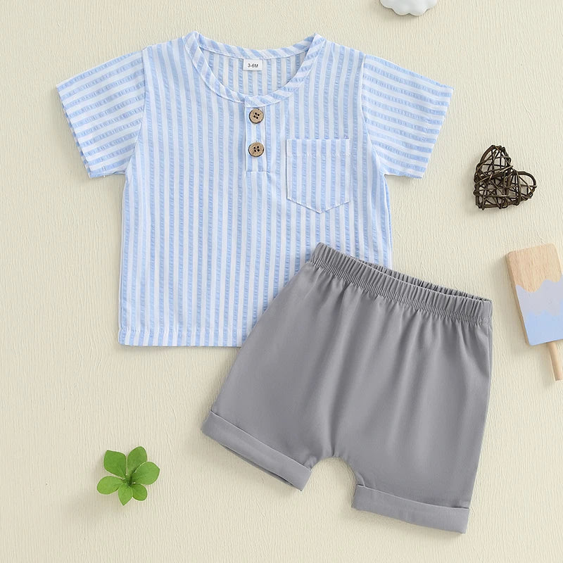 Boys' Cool Breeze Button-Up Set