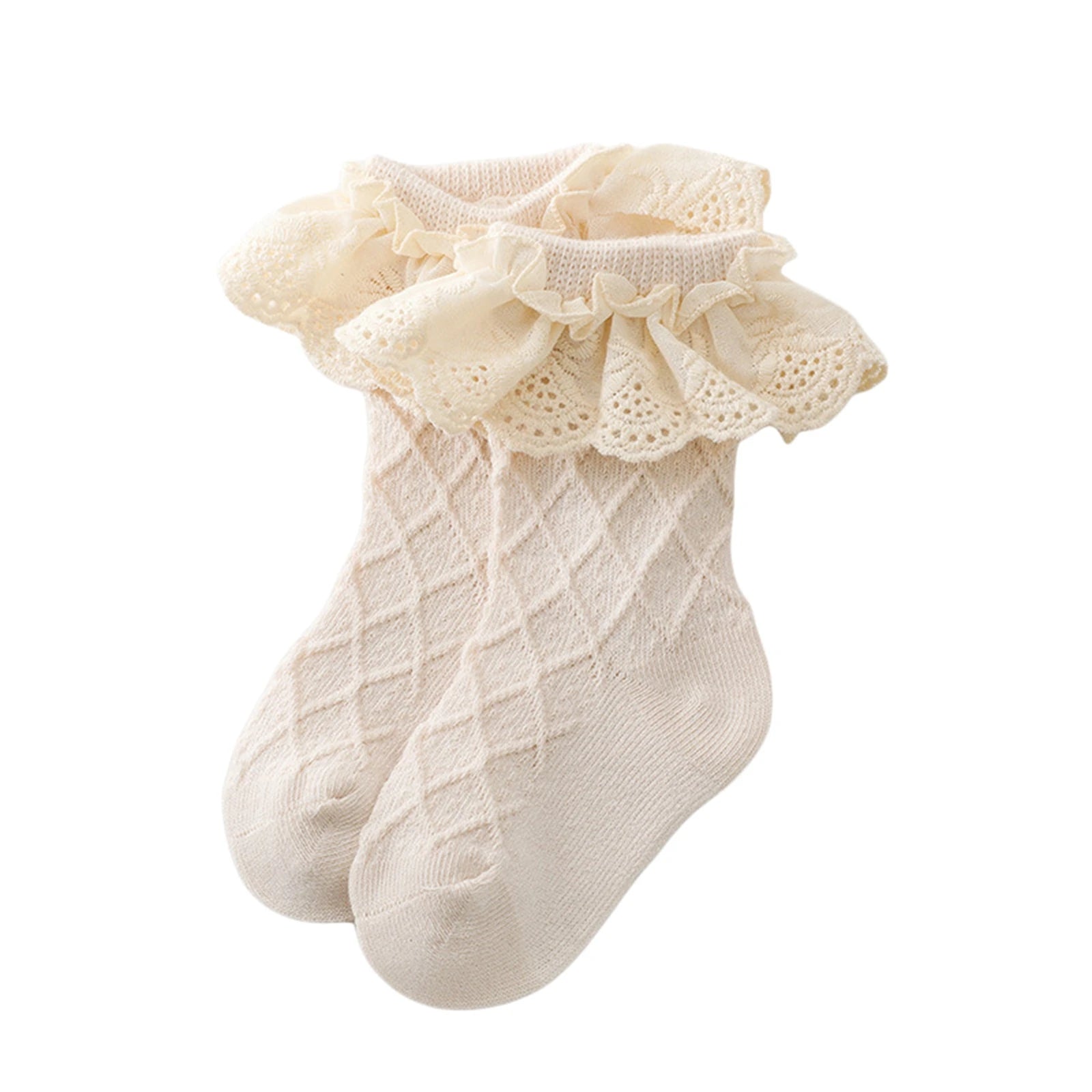 Ruffled Frilly Cotton Ankle Socks
