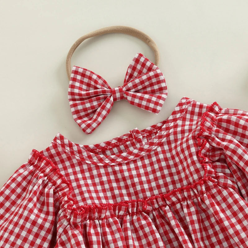 Vintage Picnic Romper Set