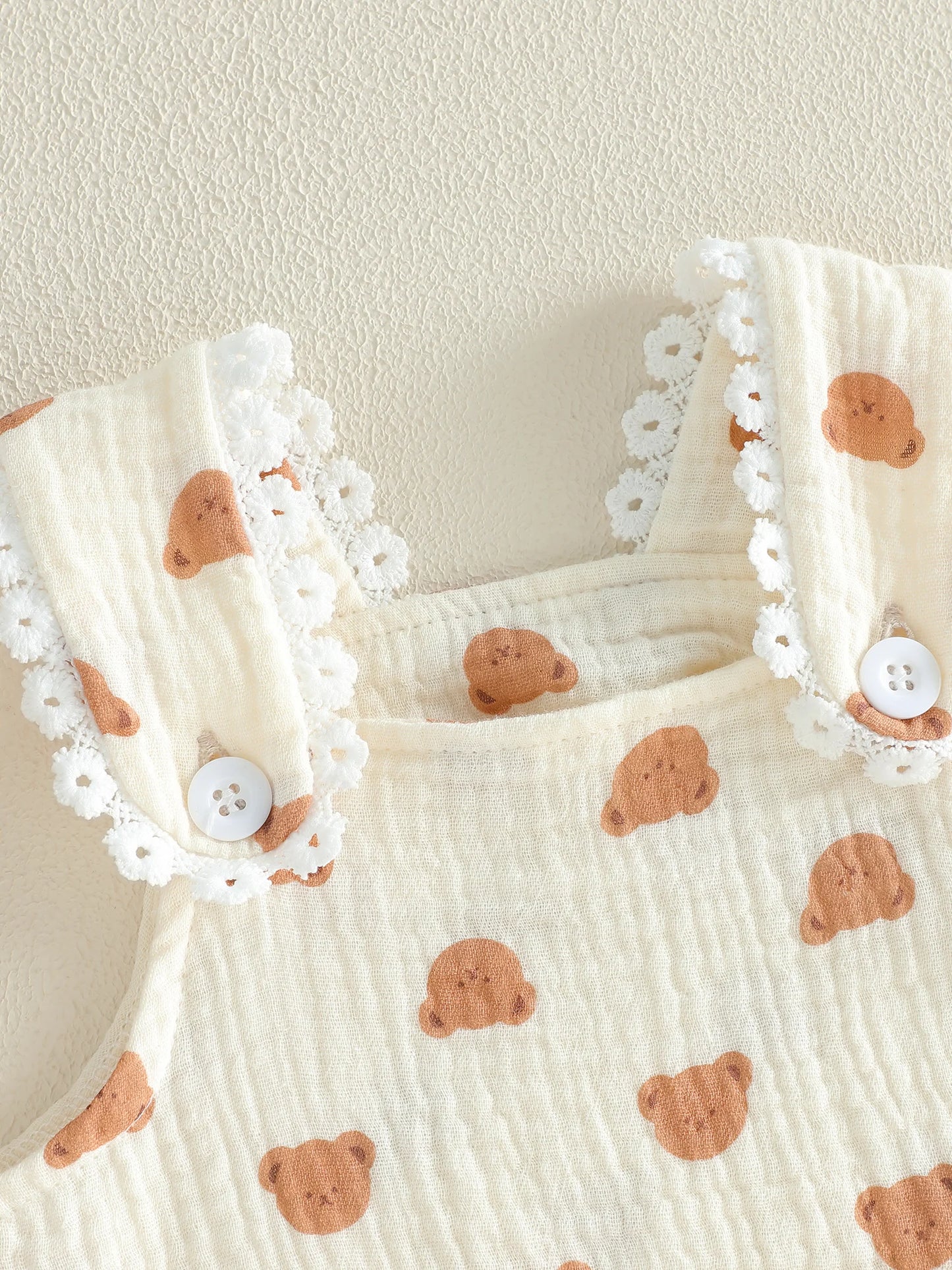 Honey Bear Pocket Romper
