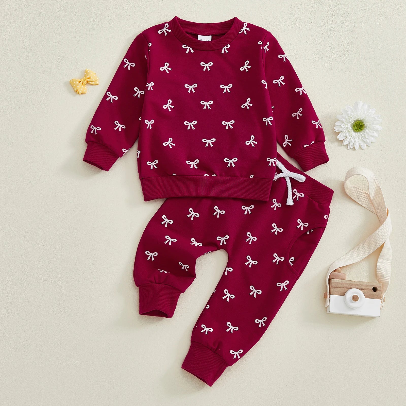 Little Bow Cozy Sweater Set