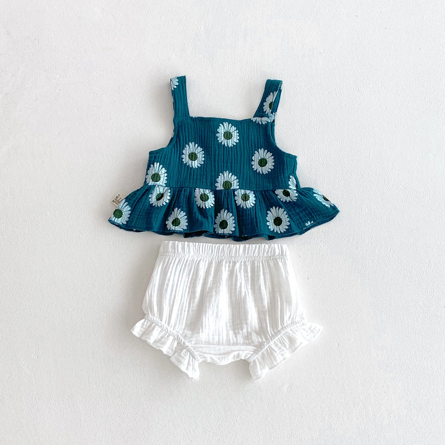 Daisy Peplum Top & Ruffle Bloomers Set