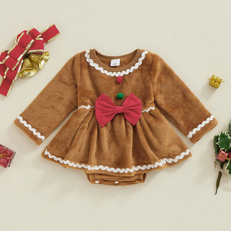 Baby Girls' Gingerbread Romper