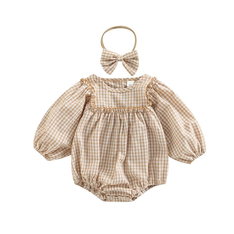Vintage Picnic Romper Set