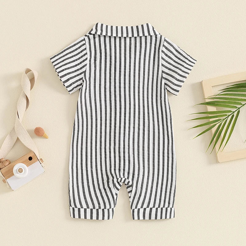 The Coastal Stripe Romper