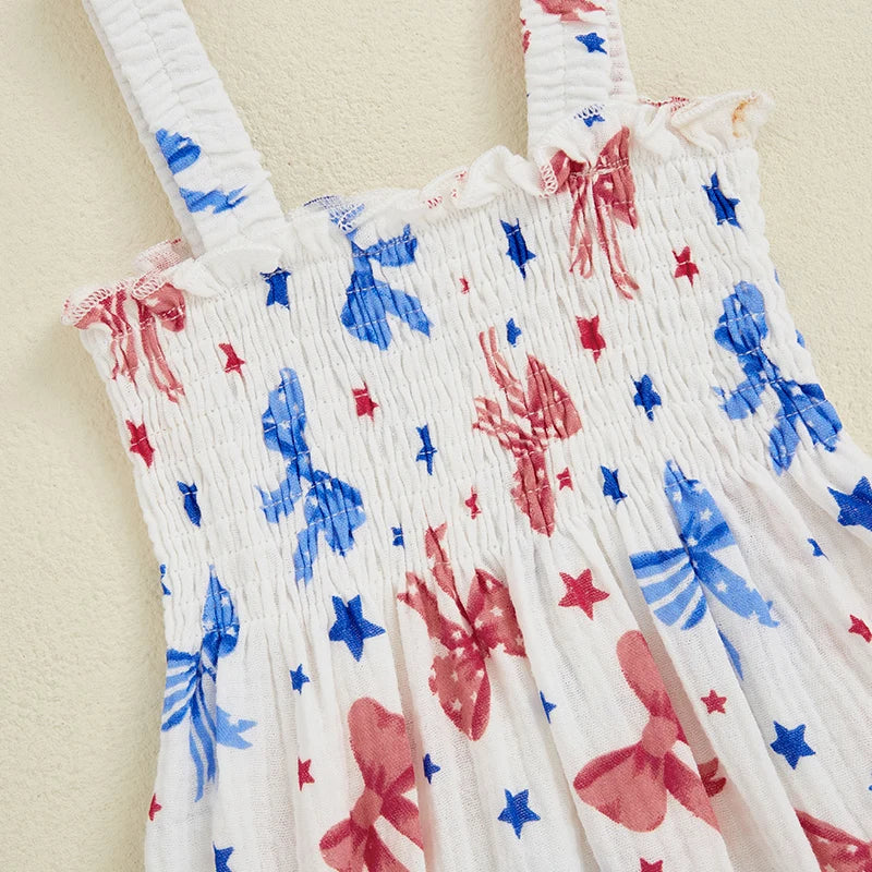 Girls' Star-Spangled Sweethearts Romper Set