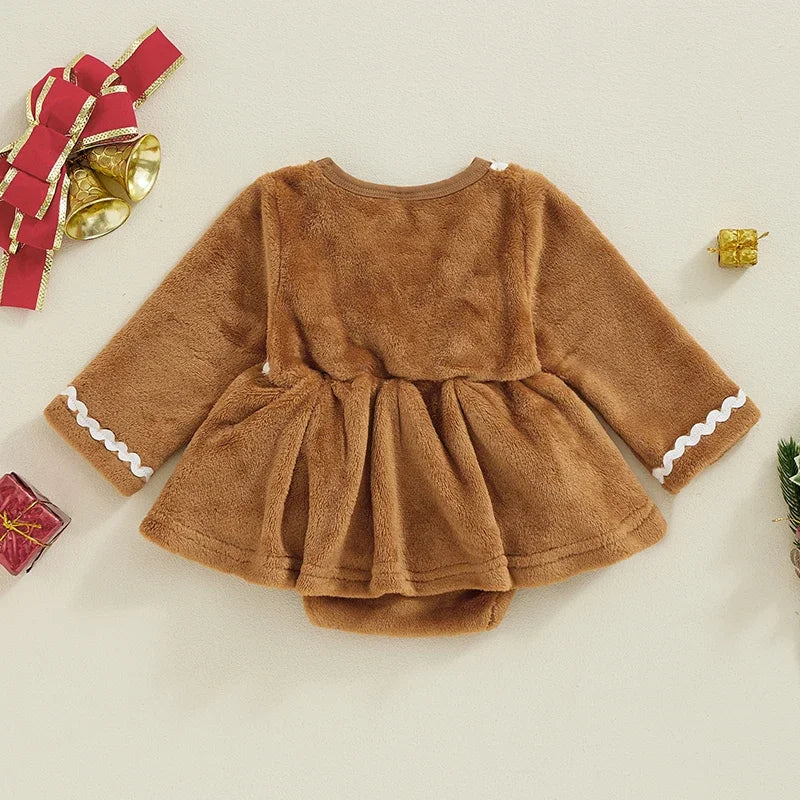 Baby Girls' Gingerbread Romper