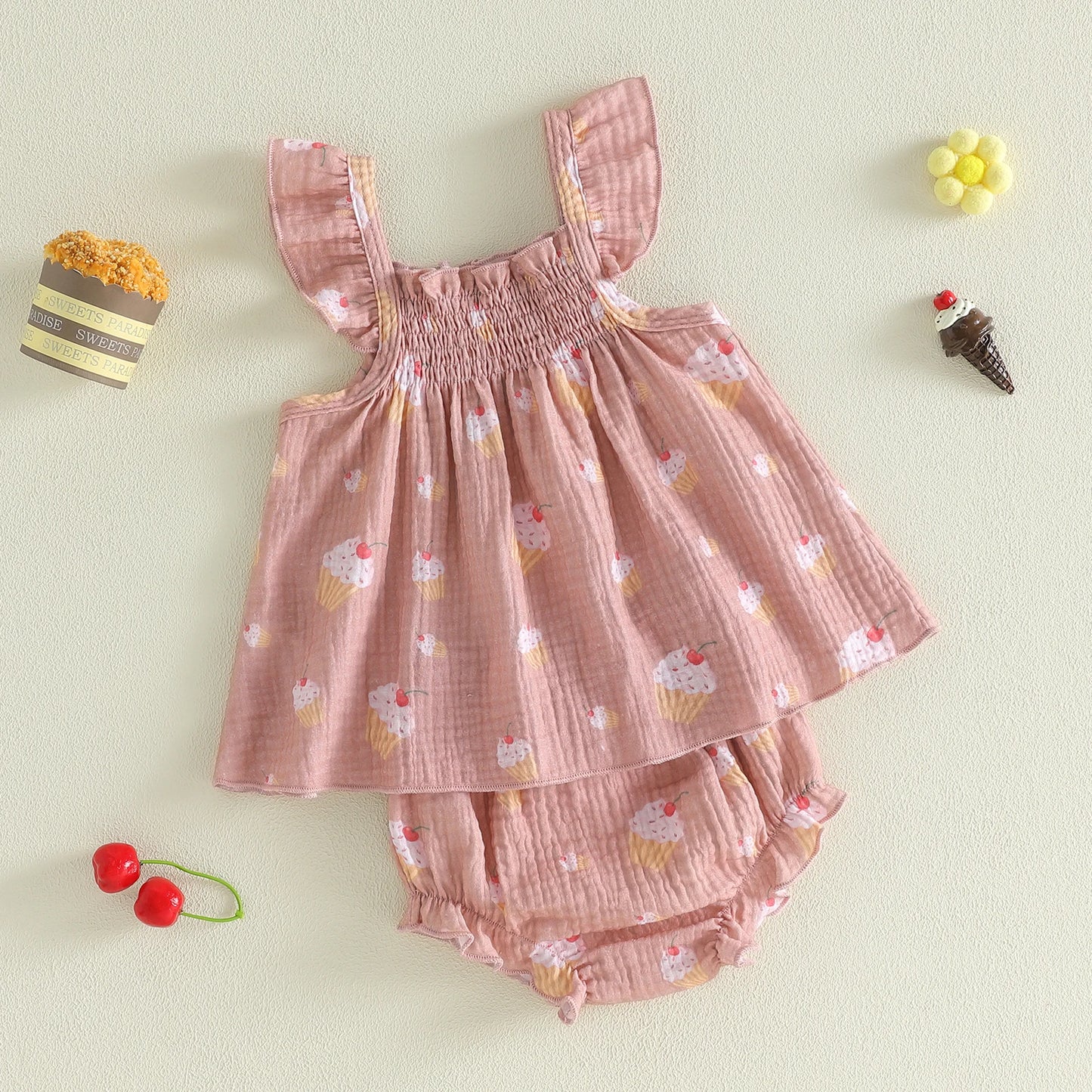 Sweet Cherry Cupcake Summer Set