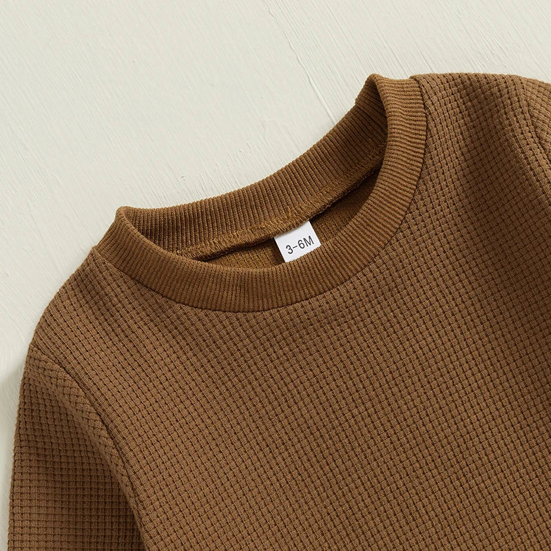 Brown Bear Sweatshirt Pants Set