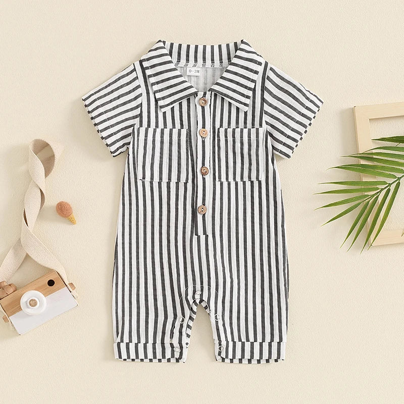 The Coastal Stripe Romper