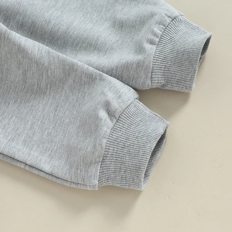 Boys' Little Dude Long Sleeve Pullover + Pocket Pants Set