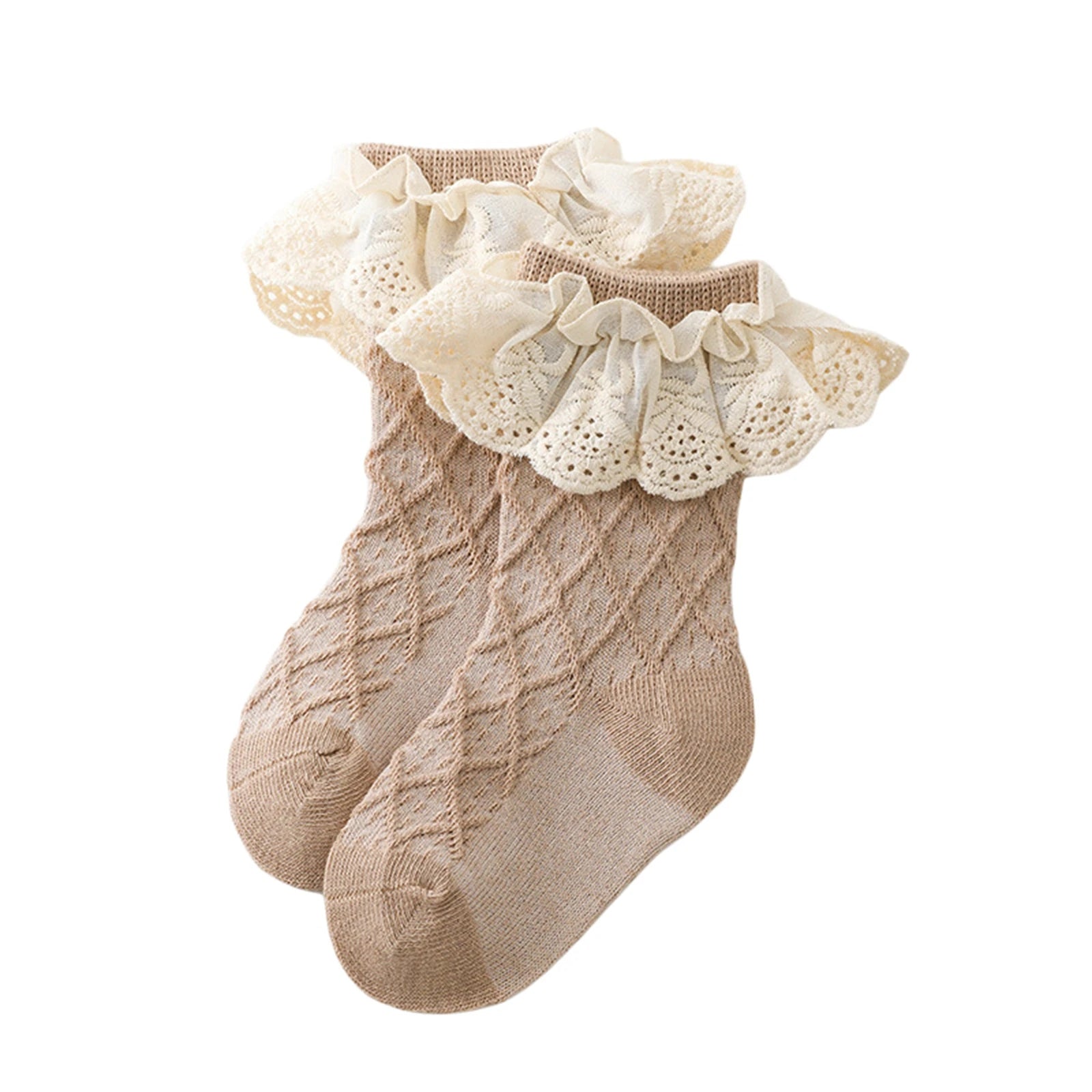 Ruffled Frilly Cotton Ankle Socks