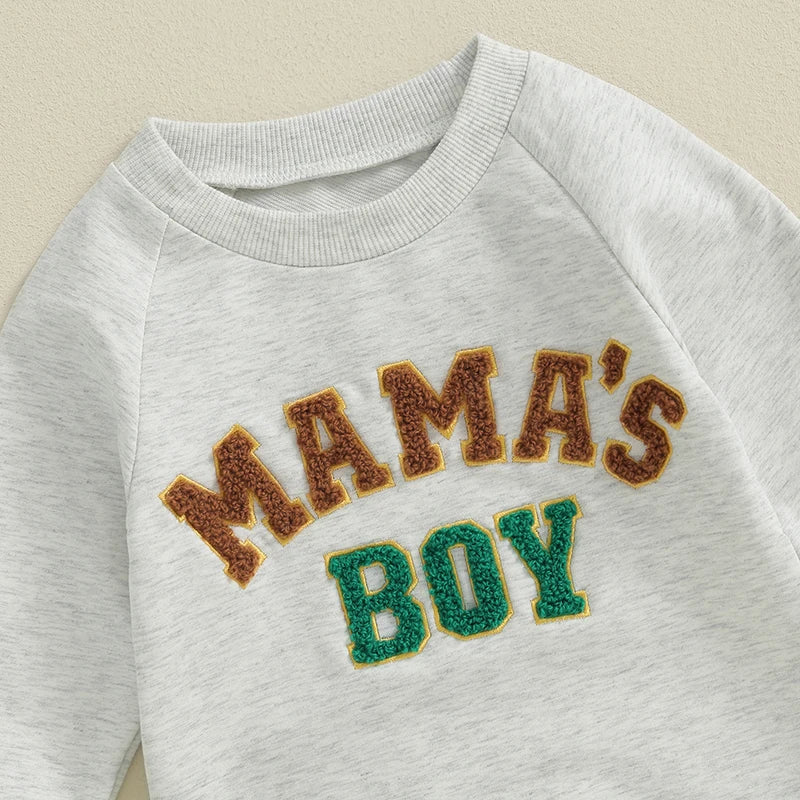 Mama’s Boy / Little Dude Cozy Appliqué Romper