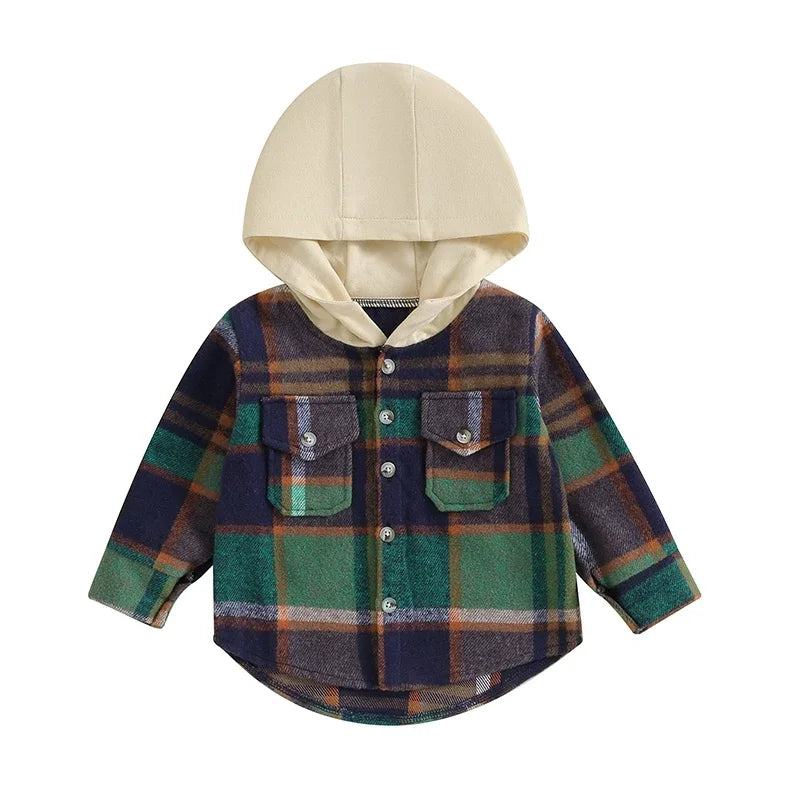 Cozy Plaid Hoodie Jacket