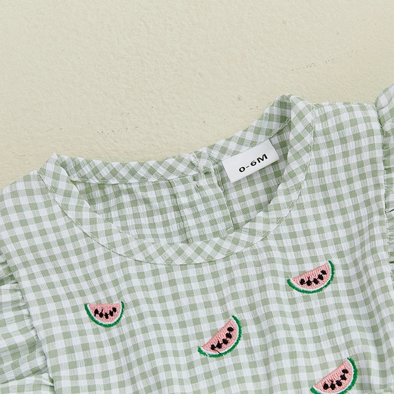 Girls' Sweet Slice Gingham Set