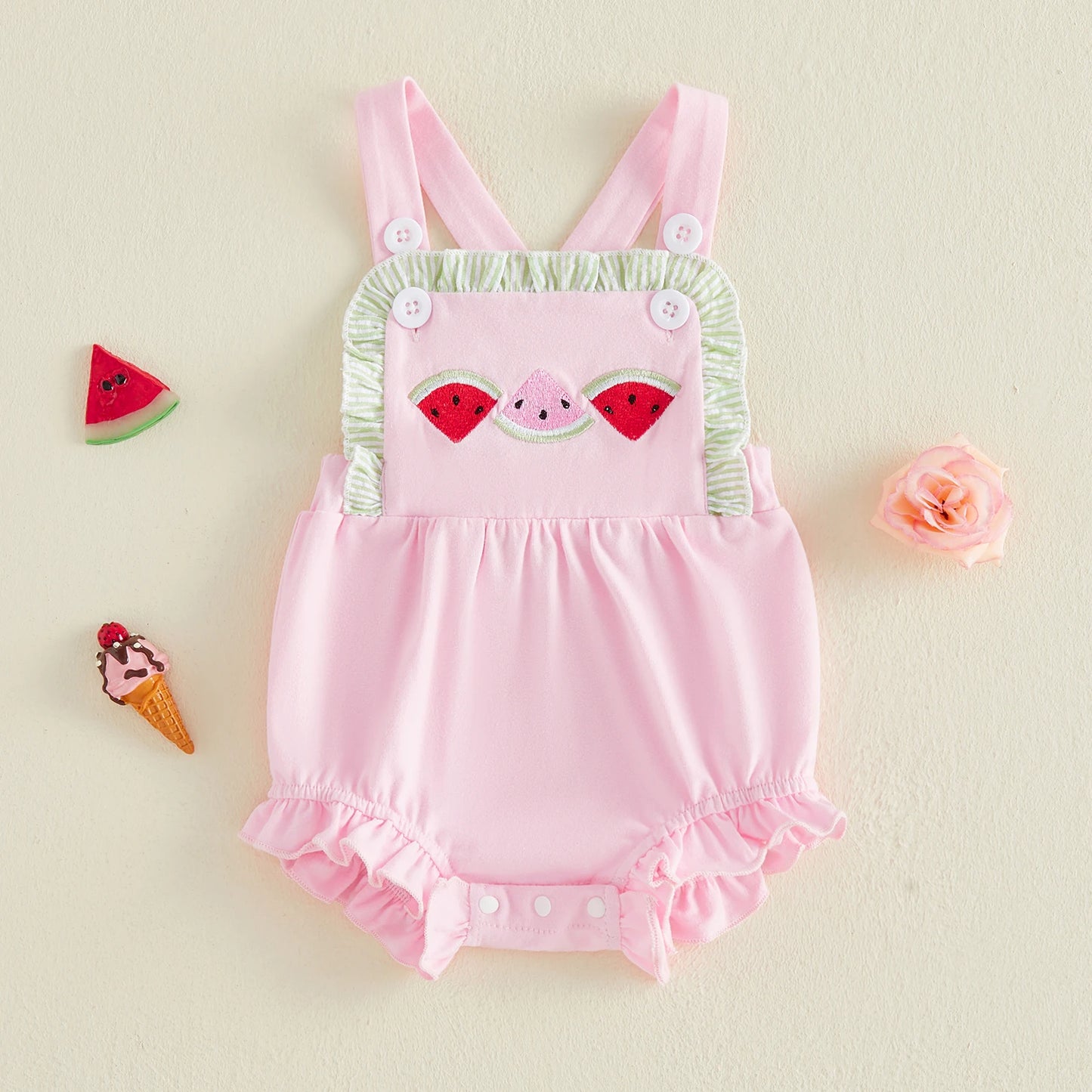 Melon Kiss Bubble Romper