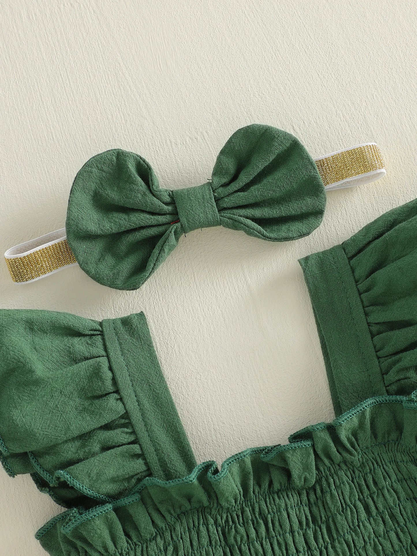 Everly Ruffle Smocked Romper Set