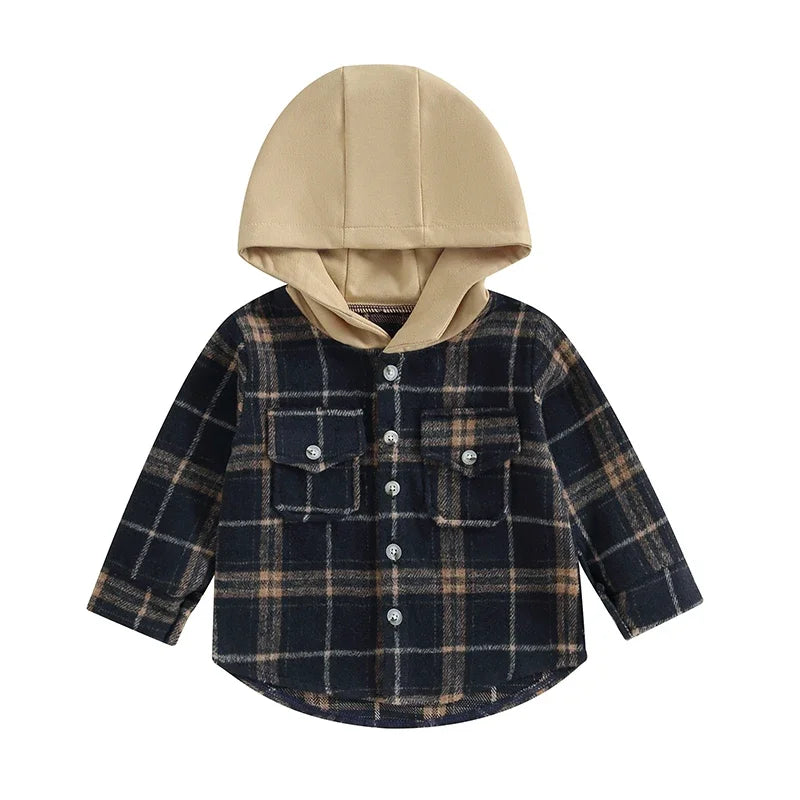 Cozy Plaid Hoodie Jacket