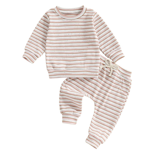 Soft Stripe Lounge Set