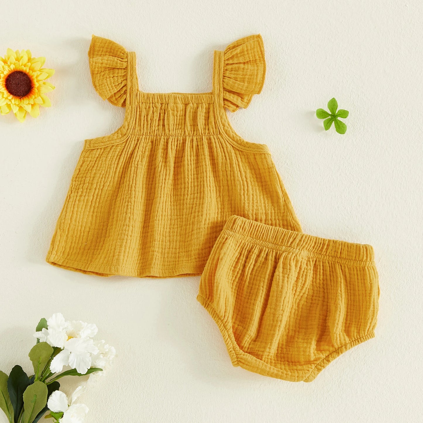 Ruffle Sleeve Top & Bloomers Outfit
