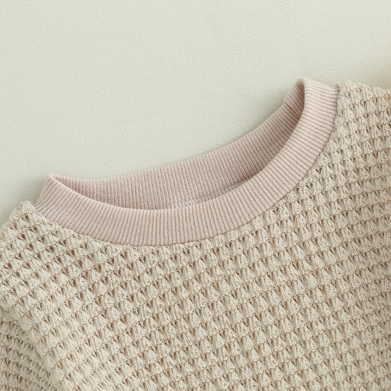 Textured Long Sleeve Onesie