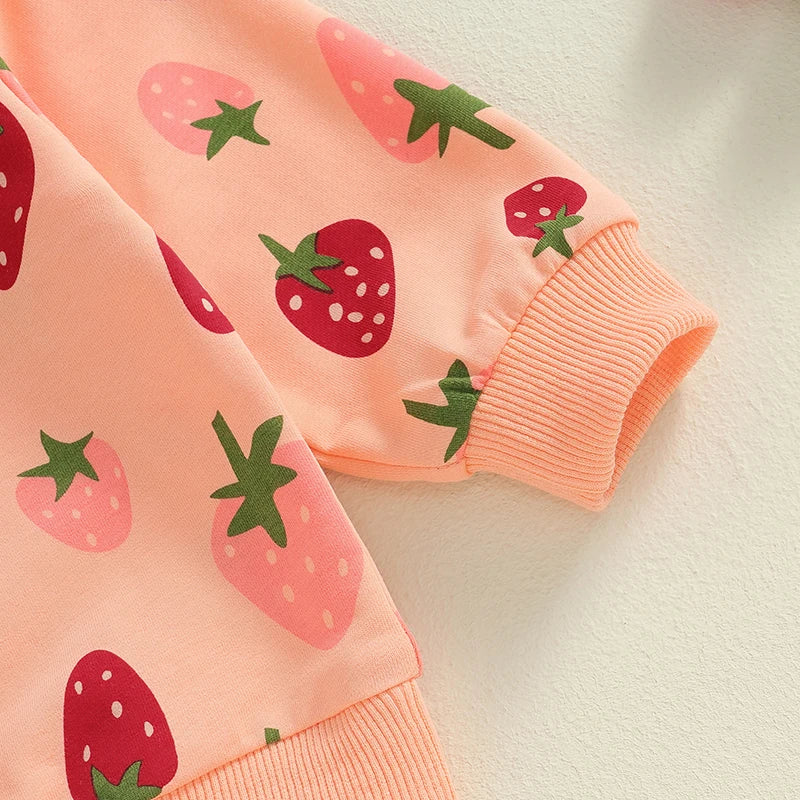 Sweet Strawberry Sweat Set