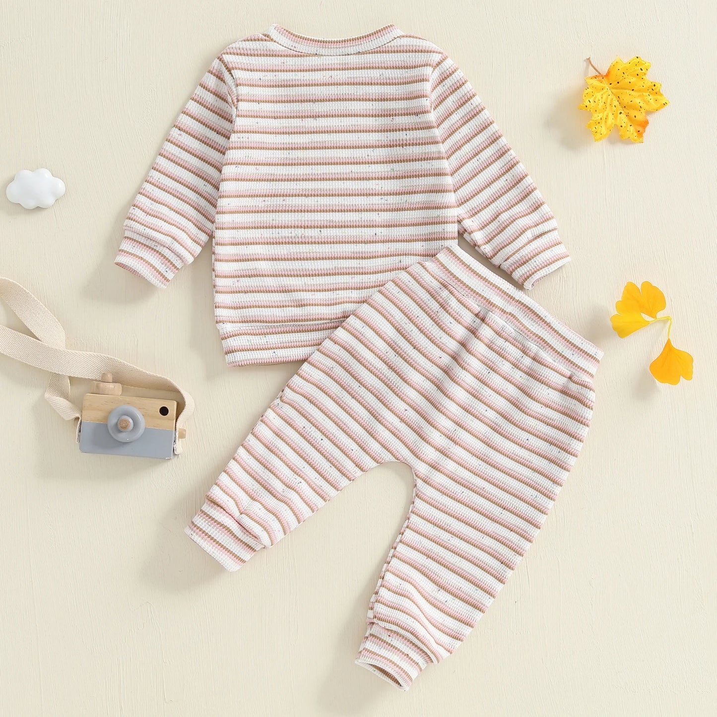Soft Stripe Lounge Set