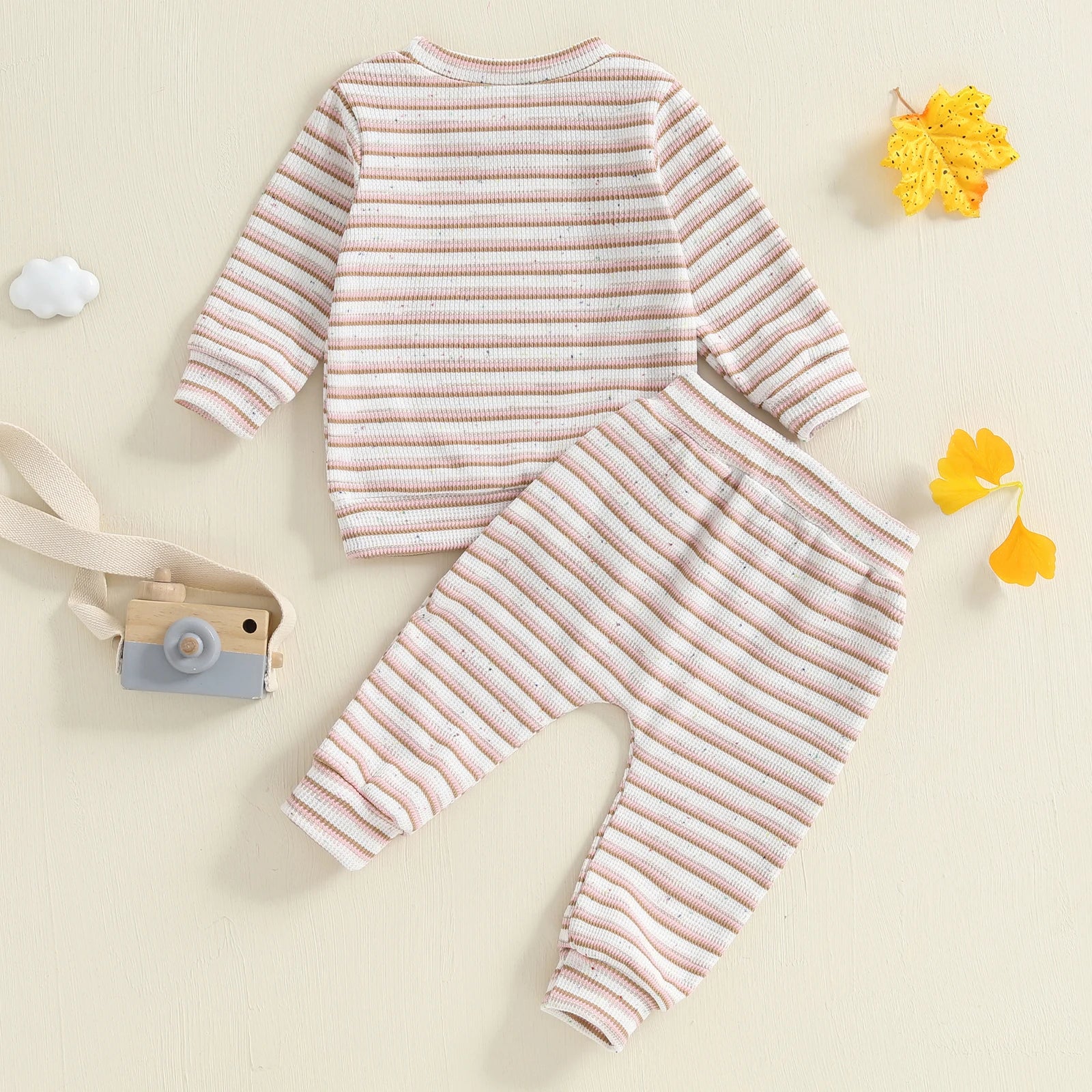 Soft Stripe Lounge Set